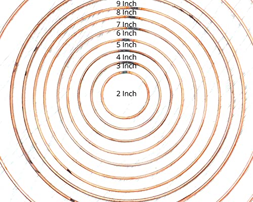 2 Inch Copper Metal Ring Crafts Dreamcatcher Macrame Floral Christmas Decoration