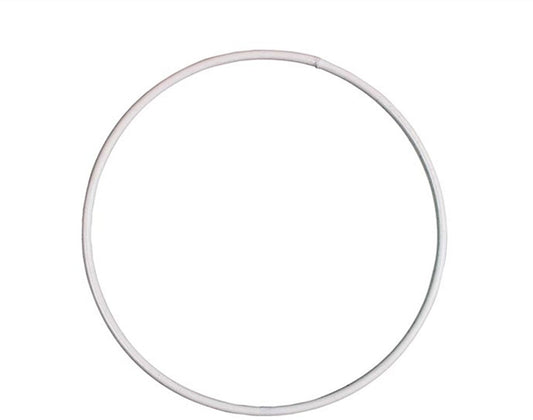 15cm White Coated Metal Ring for Crafts