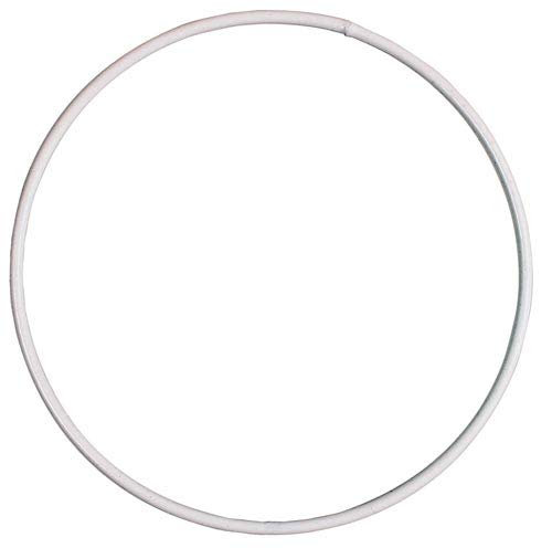 35cm Large White Coated Metal Ring for Crafts