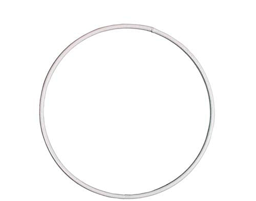 12cm White Coated Metal Ring for Crafts