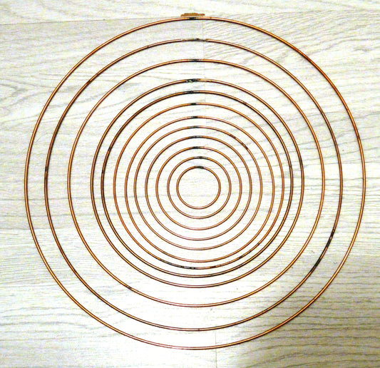 Copper Metal Wreath Ring 10 Inches to 16 Inches