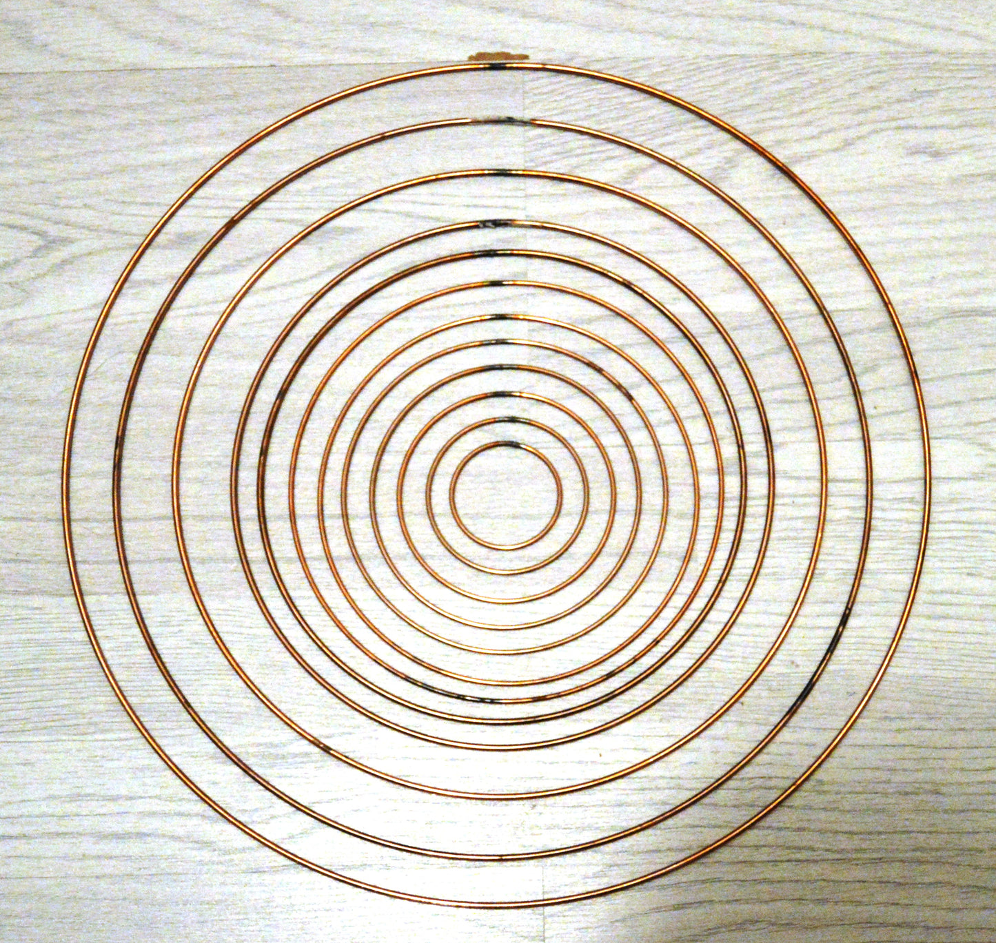 Copper Metal Wreath Ring 10 Inches to 16 Inches