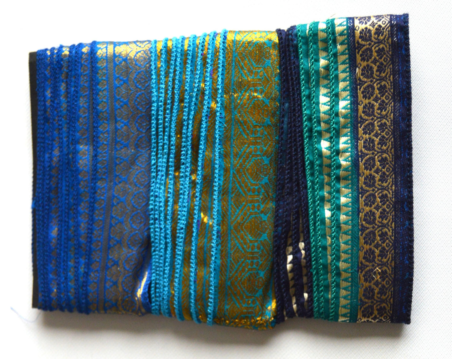 Handmade Vibrant Vintage Sari Borders Ribbon Trim 5 Metre Packs