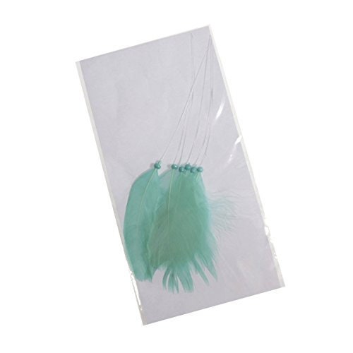 Turquoise Feather Pick 7cm - Pack of 6