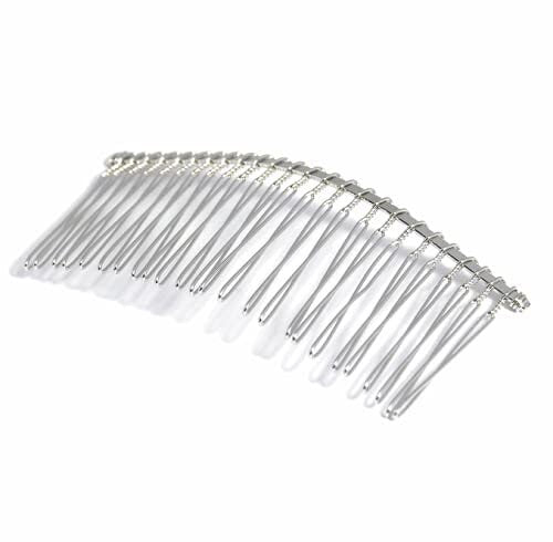 Silver Metal Hair Comb 9.5cm