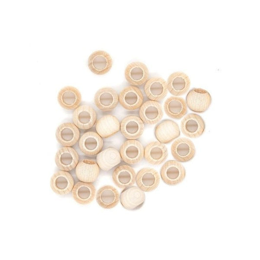Macrame Crafts Beads Wooden Barrel Shape 14 x 11 mm (30)