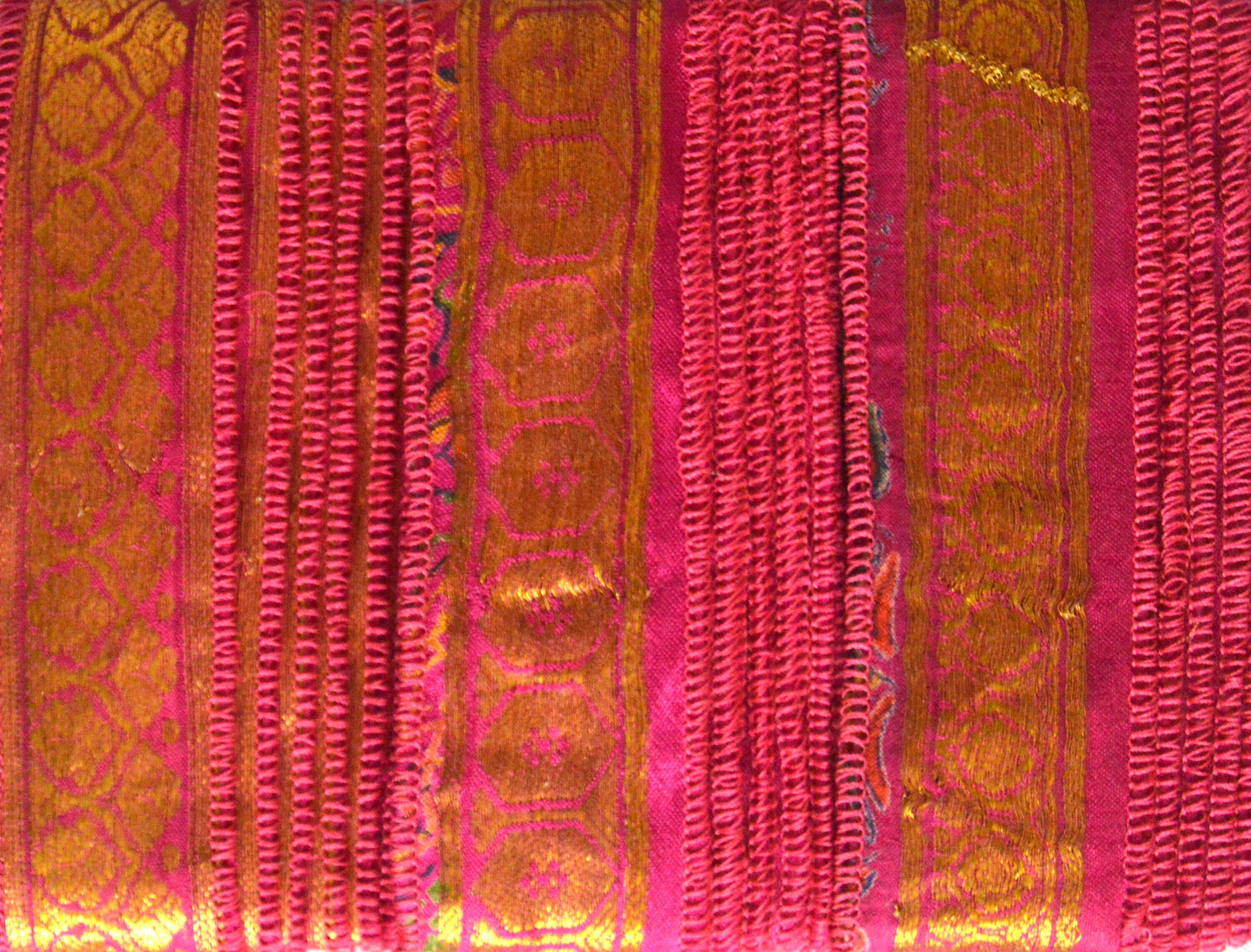 Handmade Vibrant Vintage Sari Borders Ribbon Trim 4 and 5 Metre Packs