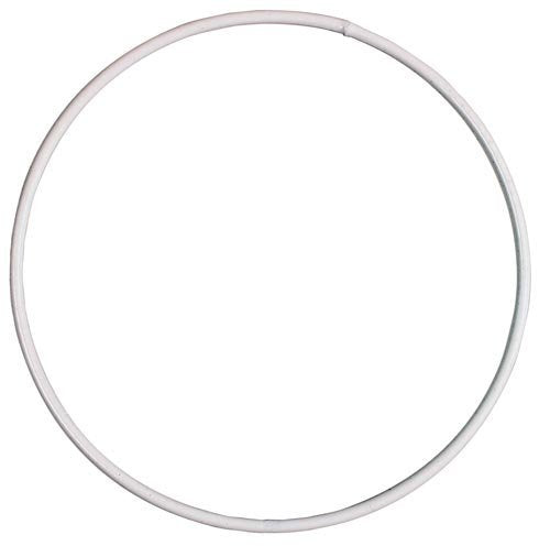 60cm White White Coated Metal Ring for Crafts