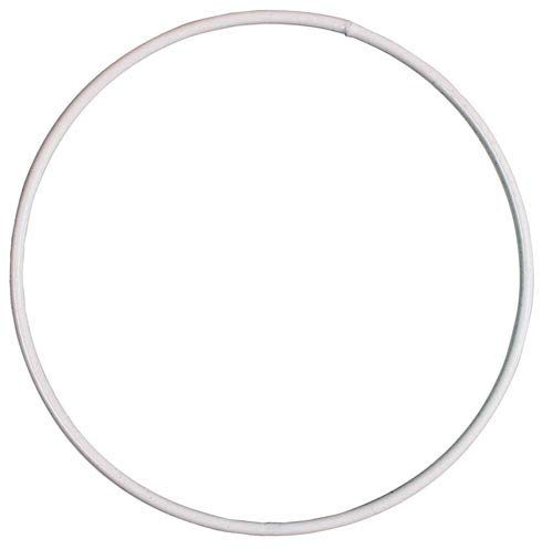 25cm White Coated Metal Ring for Crafts