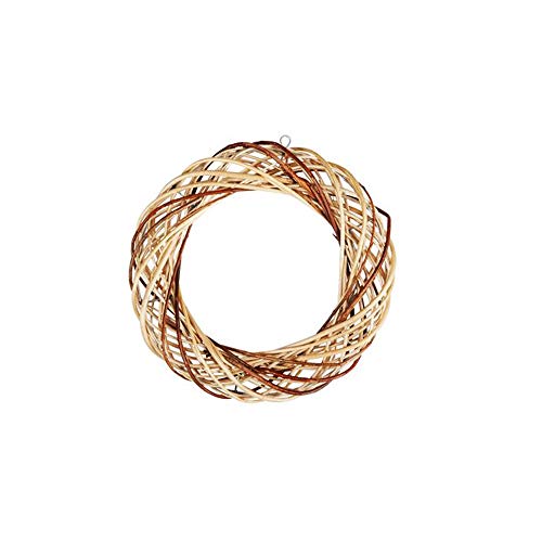 Woven Willow Rattan Wreath x 30cm Natural Colours Floristry Floral Ring Decoration