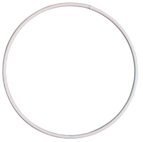 10cm White Coated Metal Ring for Crafts