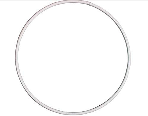 10cm White Coated Metal Ring for Crafts