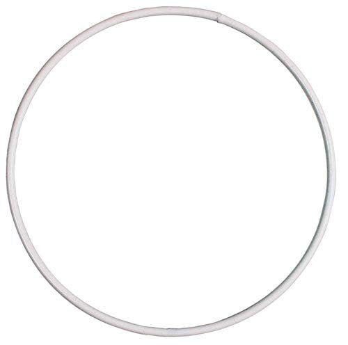 30cm White Coated Metal Ring for Crafts