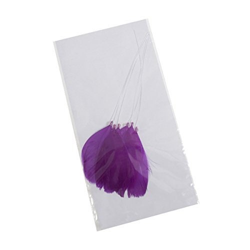Plum Feather Pick 7cm - Pack of 6