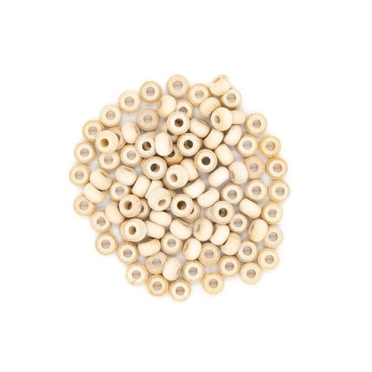 Macrame Crafts Beads Wooden Barrel Shape 10 x 6 mm (100)